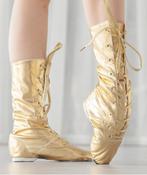 Gouden dames jazzlaarzen hoge jazz laarzen dans danslaarzen, Verzenden, Nieuw, Overige kleuren, Dansschoenen