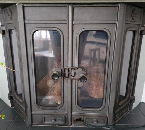 Dovre Gietijzeren hoekhaard, Huis en Inrichting, Kachels, Zo goed als nieuw, Houtkachel, Hout, Ophalen of Verzenden