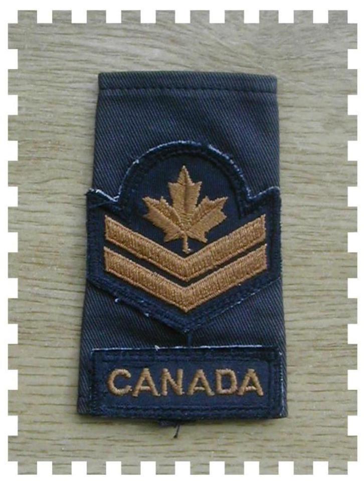 Canadese epaulet ca. 40-50 jaar oud., Verzamelen, Militaria | Algemeen, Landmacht, Overige typen, Overige gebieden, Ophalen of Verzenden