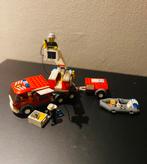 Lego city 7239 Brandweerauto met boot, Ophalen of Verzenden, Zo goed als nieuw, Complete set, Lego