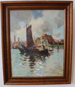 Albert Klein Sprokkelhorst (1887-1968) schilderij Volendam, Ophalen of Verzenden