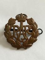 Original WW2 British Royal Air Force "RAF" Metal Cap Badge, Verzenden, Luchtmacht, Engeland, Embleem of Badge