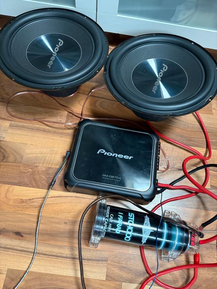 Pioneer 2x Bass 1500W Set, Auto diversen, Autospeakers, Gebruikt, Ophalen of Verzenden