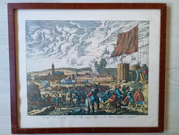 Steenwijk Belegerd  - 17e Eeuwse Ets, Antiek en Kunst, Kunst | Etsen en Gravures, Ophalen of Verzenden