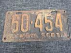 Kentekenplaat Canada 1933 Nova Scotia nummerbord Nummerplaat, Verzamelen, Ophalen of Verzenden, Auto's
