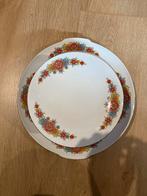 Vintage Bloemen Servies - gebaksBordjes, Gebruikt, Ophalen of Verzenden, Bord(en), Overige stijlen