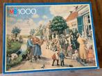 MB puzzel Jetses:  Hoogeveens vertelselplaat, 1000 stukjes, Ophalen of Verzenden, 500 t/m 1500 stukjes, Zo goed als nieuw