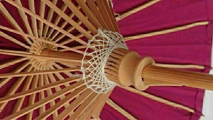 Mini Wagasa japanse parasol paraplu voor gigantische cocktai, Gebruikt, Overige typen, Ophalen of Verzenden, Verstelbaar