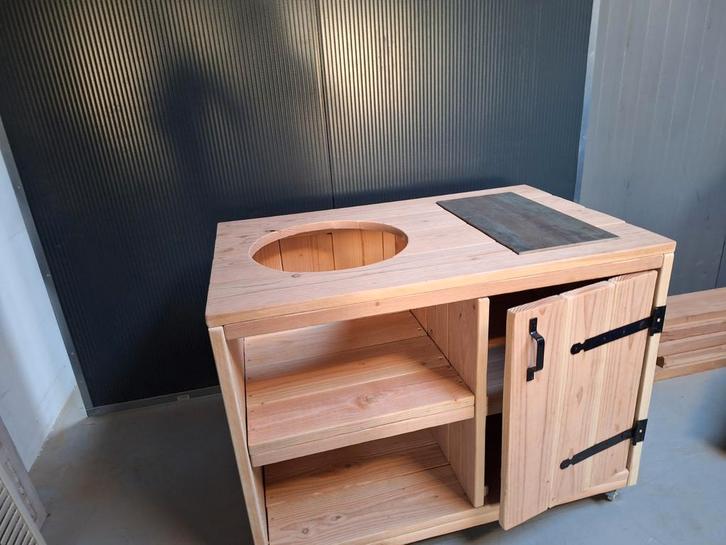 Douglas buitenkeuken voor Kamado Basterd Green Egg Boretti, Tuin en Terras, Buitenkeukens, Nieuw, Houtskool, Ophalen of Verzenden