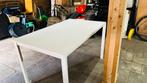 Witte tafel, Huis en Inrichting, Tafels | Eettafels, Overige materialen, Gebruikt, 100 tot 150 cm, Modern, eenvoudig, strak.