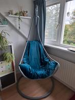 Hangstoel met Standaard - Relaxen in Stijl!, Ophalen, Blauw, Zo goed als nieuw, Metaal