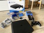 PlayStation 4 Slim met 5 games + héél veel extra's, Met 1 controller, 500 GB, Zo goed als nieuw, Ophalen