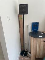 Zwarte stalamp met goud, Huis en Inrichting, Lampen | Vloerlampen, Ophalen, Zo goed als nieuw