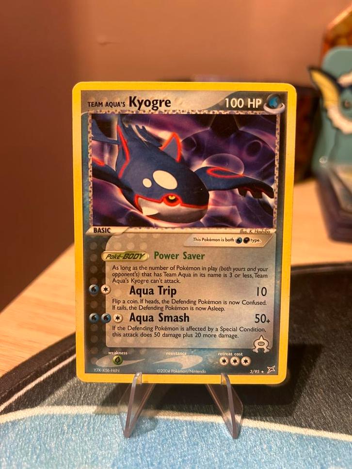 Team Aqua’s Kyogre 3/95, Hobby en Vrije tijd, Verzamelkaartspellen | Pokémon, Ophalen of Verzenden