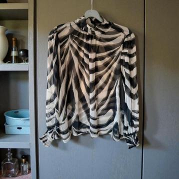 STUDIO ANNELOES IZZA zebra crêpe top mt XXL  beschikbaar voor biedingen