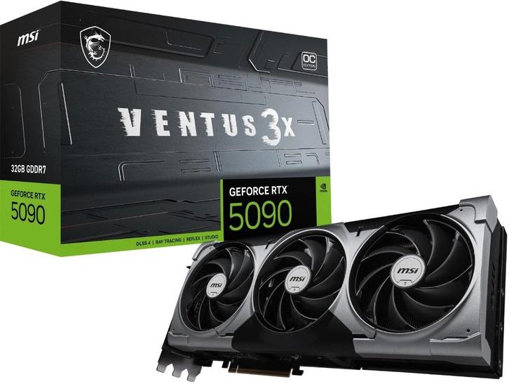 MSI GeForce RTX 5090 32G VENTUS 3X OC Videokaart, Computers en Software, Videokaarten, Nieuw, Nvidia, PCI-Express 5.0, GDDR6, HDMI