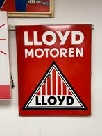 LLOYD Motoren emaille reclamebord, Reclamebord, Gebruikt, ., Ophalen of Verzenden