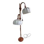 Vintage teakhouten vloerlamp Domus, Huis en Inrichting, Lampen | Vloerlampen, Ophalen, Hout, Gebruikt, Domus