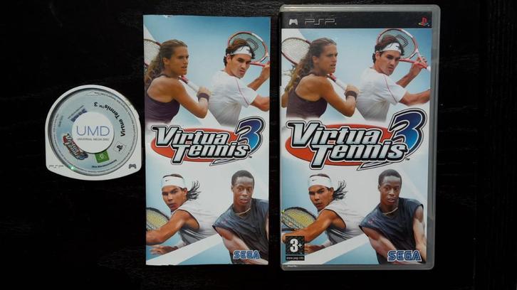PSP - Virtua Tennis 3 - Playstation Portable, Spelcomputers en Games, Games | Sony PlayStation Portable, Zo goed als nieuw, Sport