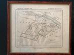 Beuningen Plattegrond 1866 - Ingelijst, Boeken, Atlassen en Landkaarten, Ophalen of Verzenden, 1800 tot 2000, Nederland, Landkaart