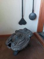 Antieke gietijzeren Kolenkit, Antiek en Kunst, Ophalen, Koper