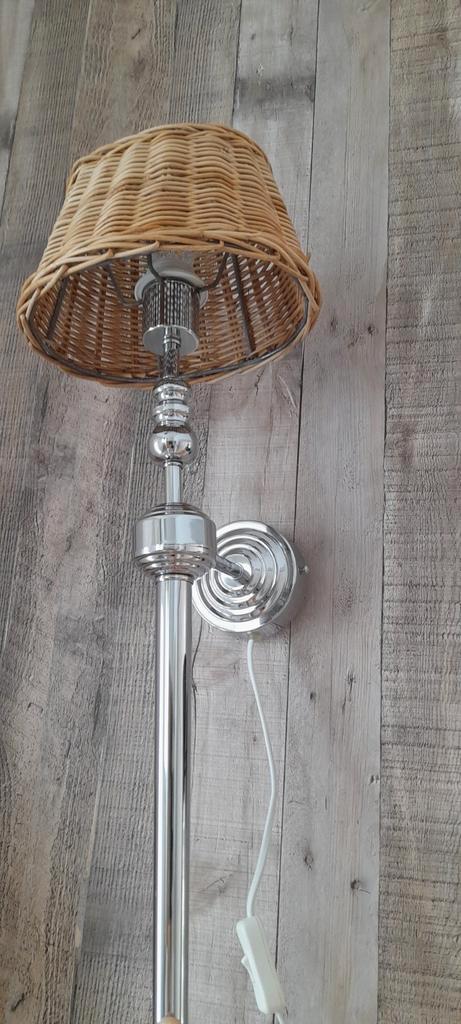Wandlamp hotel riviera maison (rotan kap mag mee!), Huis en Inrichting, Lampen | Wandlampen, Verzenden