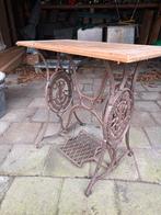 Oude Singer Naaitafel Onderstel met Houten Blad, Antiek en Kunst, Antiek | Naaimachines, Ophalen
