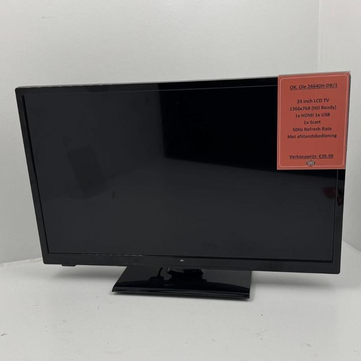 OK Ole 24640h-db televisie/tv | Met ab |, Audio, Tv en Foto, Televisies, Zo goed als nieuw, LCD, 100 cm of meer, HD Ready (720p)