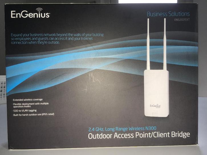Acces point/client bridge EnGenius ENS202EXT, Computers en Software, Accesspoints, Gebruikt, Ophalen of Verzenden