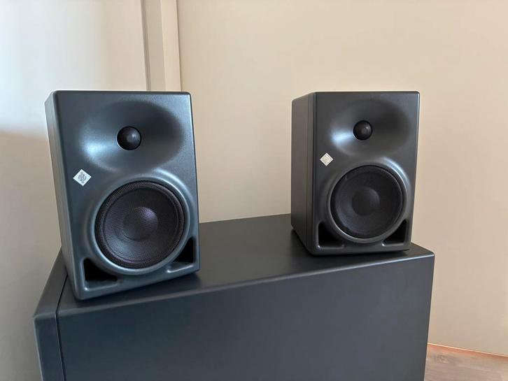 Neumann KH120A monitoren en KH805 sub, Audio, Tv en Foto, Luidsprekers, Gebruikt, Front, Rear of Stereo speakers, 120 watt of meer