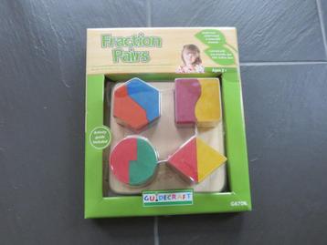 Houten vormenpuzzel, nieuw, 8 delige blokken. Guidocraft. beschikbaar voor biedingen