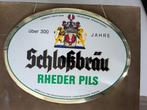 Schlossbräu Rheder Bier schild, Ophalen of Verzenden, Zo goed als nieuw, Reclamebord, Plaat of Schild, Overige merken