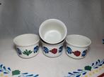 4x Boerenbont souffle schaaltjes. NIEUW, Ophalen of Verzenden, Nieuw, Aardewerk, Boerenbont