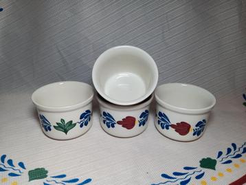4x Boerenbont souffle schaaltjes. NIEUW beschikbaar voor biedingen