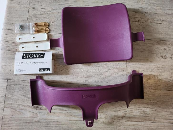 Stokke Tripp Trapp stoel (wit) + verkleiner, ook los te koop, Kinderen en Baby's, Kinderstoelen, Gebruikt, Meegroeistoel, Stoelverkleiner