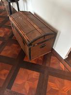 Antieke hutkoffer / scheepskist met zegel, Ophalen