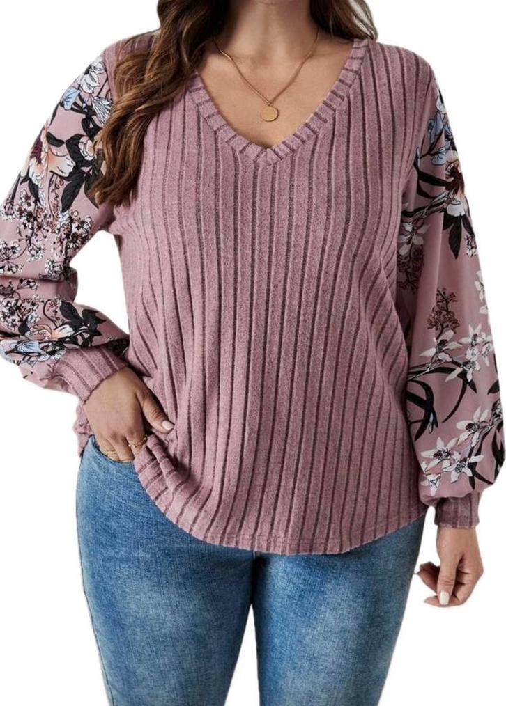 Top Rosa Roze (46-54), Kleding | Dames, Grote Maten, Nieuw, Shirt of Top, Roze, Verzenden