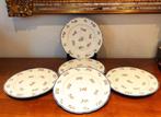 Set van 6 Antieke Vieux Paris Porseleinen Borden - Handgesch, Verzenden