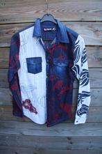 Blouse donkerblauw/ rood Desigual mt S Vaste prijs, Kleding | Dames, Blouses en Tunieken, Blauw, Ophalen of Verzenden, Zo goed als nieuw