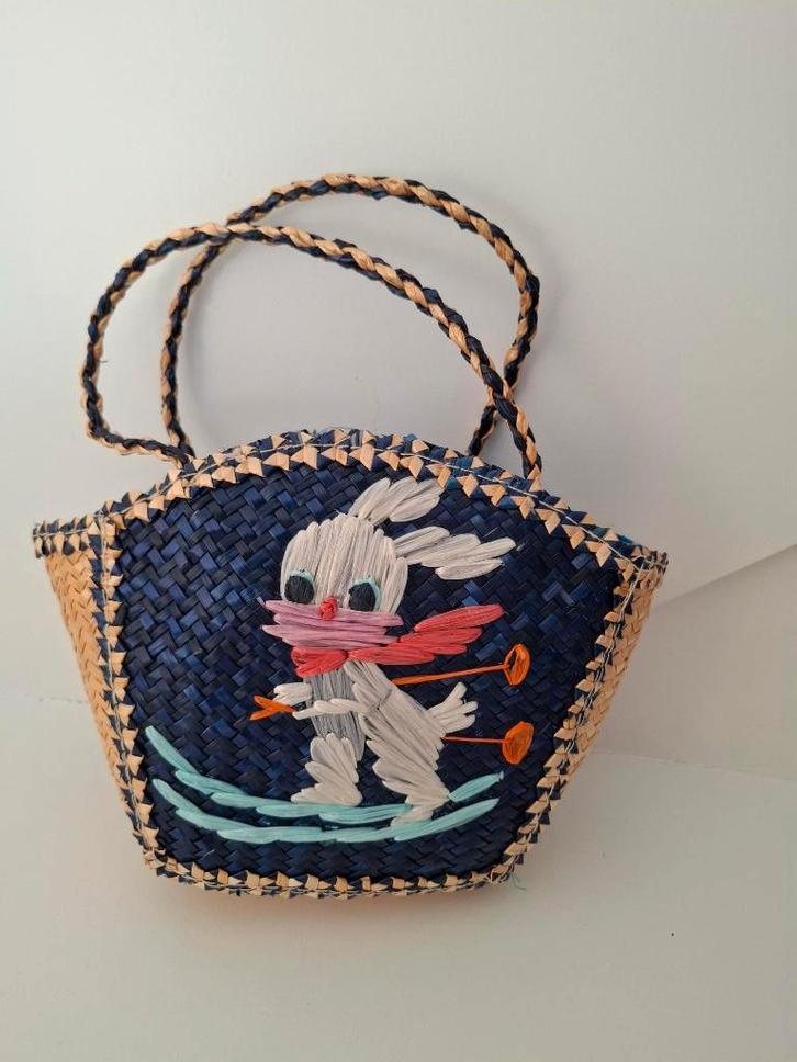 Mooi vintage tasje voor Poppen, Verzamelen, Poppen, Zo goed als nieuw, Pop, Ophalen of Verzenden