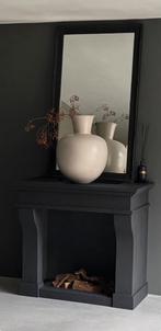Kalkzandsteen ombouw schouw, Ophalen of Verzenden, Vrijstaande haard, Elektrische haard