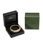 Armband - Stainless Steel, Alpha Sierra Goudkleurig new in, Verzenden, Nieuw, Goud, Staal
