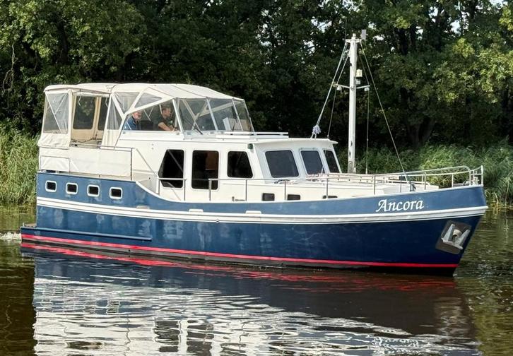 Ankertrawler 1150 (bj 2000), Watersport en Boten, Motorboten en Motorjachten, Gebruikt, Staal, 9 tot 12 meter, Diesel, 50 pk of meer