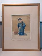 Oosterse Aquarel JPS, 1920s, Ophalen of Verzenden