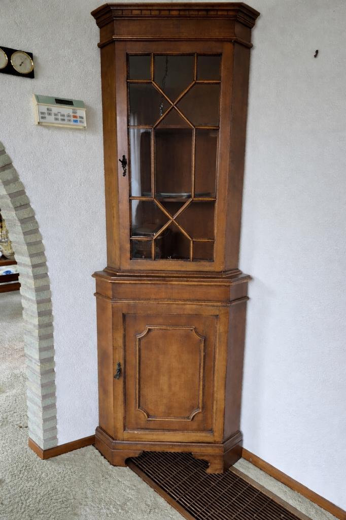 Hoekvitrinekast Engelse stijl, Antiek en Kunst, Curiosa en Brocante, Ophalen