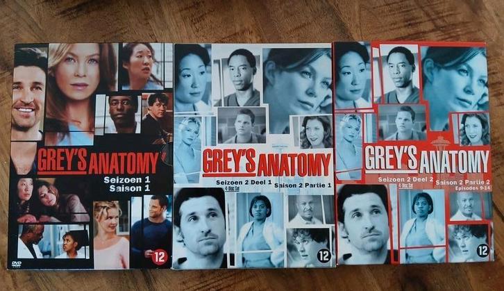 Grey's Anatomy Seizoen 1 & 2 DVD Boxset, Cd's en Dvd's, Dvd's | Tv en Series, Zo goed als nieuw, Drama, Boxset, Vanaf 12 jaar