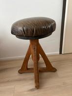 Vintage piano kruk, Ophalen, Gebruikt, Hout