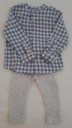 Zara setje ruiten blouse maat 92 baby kleding broek maat 80, Verzenden, Zo goed als nieuw, Jongetje, Zara