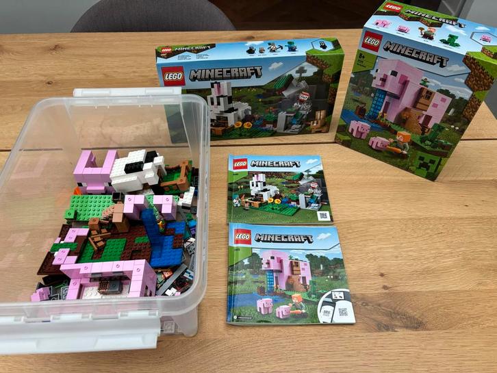 LEGO Minecraft Sets 21181 & 21170, Kinderen en Baby's, Speelgoed | Duplo en Lego, Zo goed als nieuw, Lego, Complete set, Ophalen of Verzenden