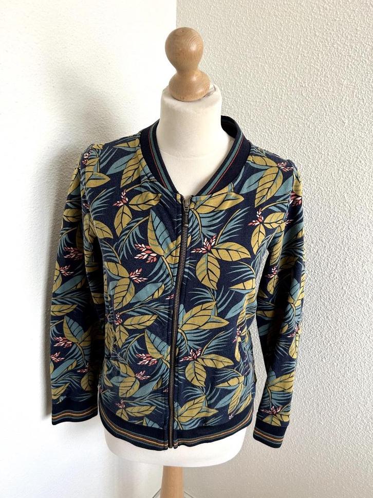 King Louie maat L tropisch sportief vest 2660, Kleding | Dames, Truien en Vesten, Zo goed als nieuw, Maat 42/44 (L), Blauw, Ophalen of Verzenden